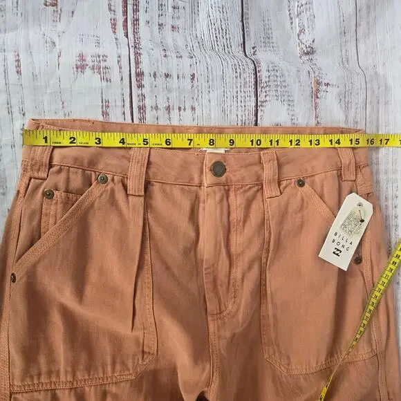Billabong Walk Along Cargo Pants in Sunburnt Brown 27 Skater Earthy Granola NWT - Picture 11 of 14